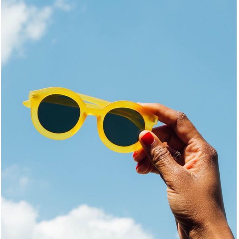 Yellow Urban Outfitters sunglasses